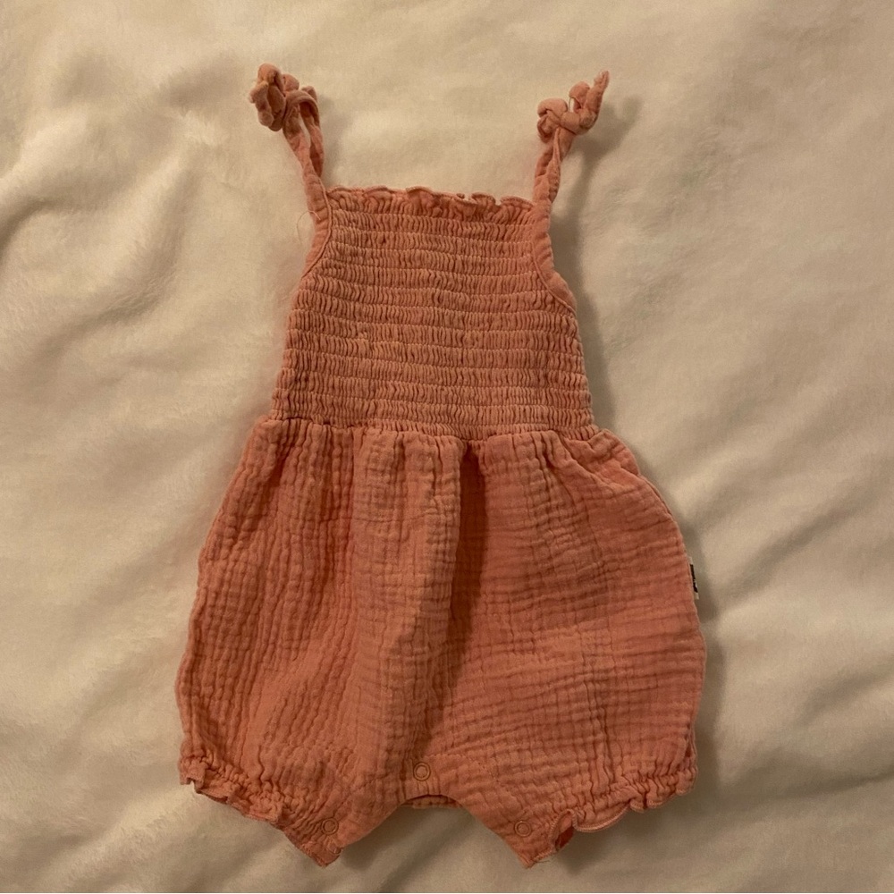 Peach Baby Romper